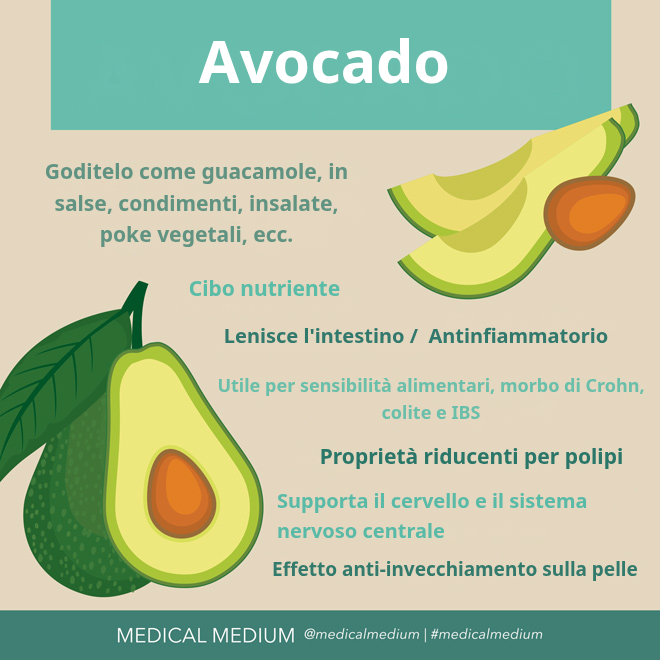 Avocado tagliato a metà: benefici per digestione, cervello e pelle