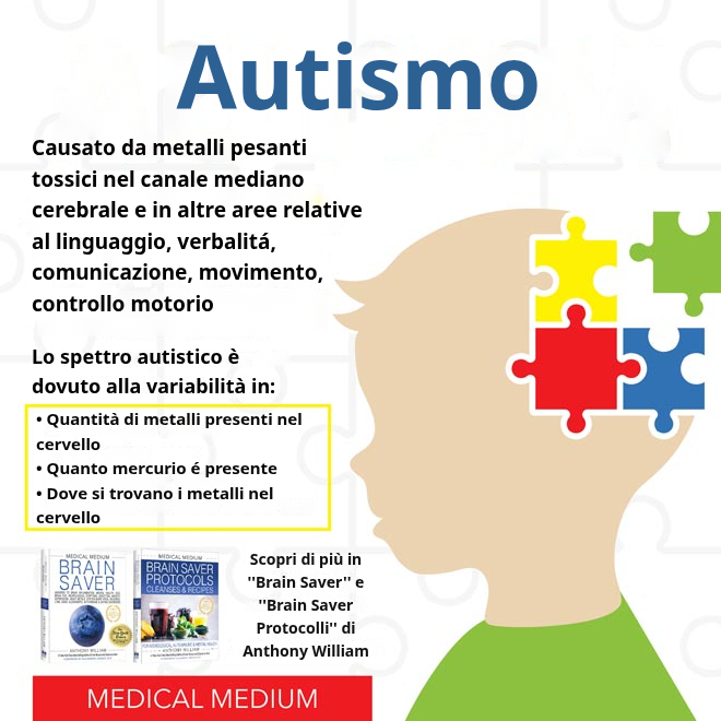 Autismo e metalli pesanti: mercurio e alluminio depositati nel cervello