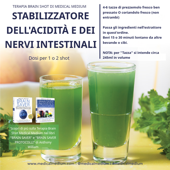 Burnout Stabilizer: shot con zenzero, germogli di pisello, erba medica, pitaya, asparagi e sedano