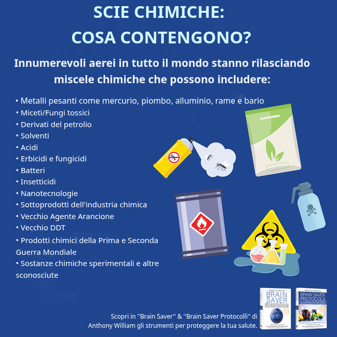 Chemtrails nel cielo: metalli pesanti e sostanze tossiche secondo Medical Medium