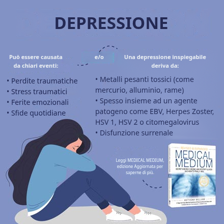 Cause della depressione: metalli pesanti, virus e neurotrasmettitori nel cervello