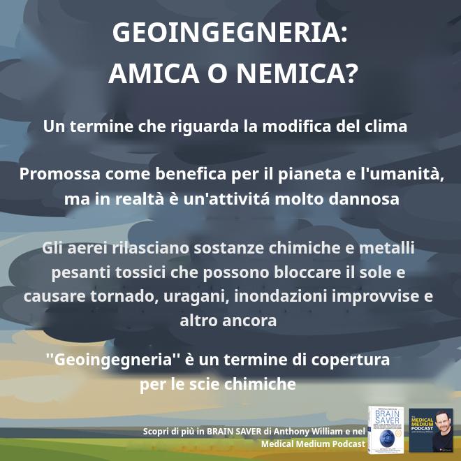 Scie chimiche nel cielo rilasciate dagli aerei della geoingegneria