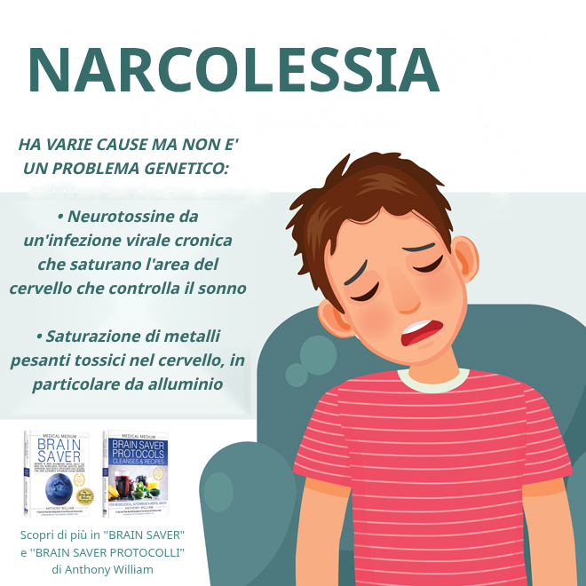 Cause della narcolessia: infezioni virali e saturazione di metalli pesanti nel cervello