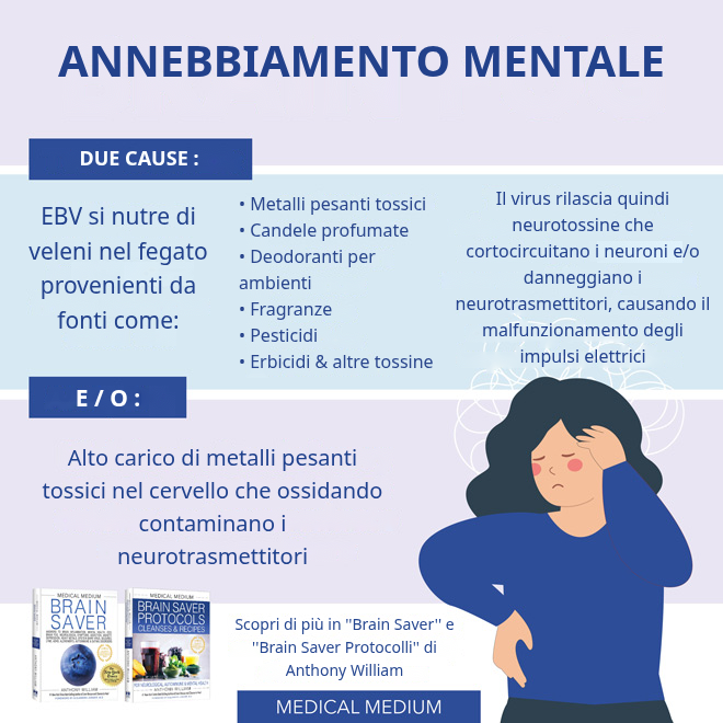 Nebbia mentale: cause nel fegato e nel cervello e alimenti che aiutano a schiarire la mente