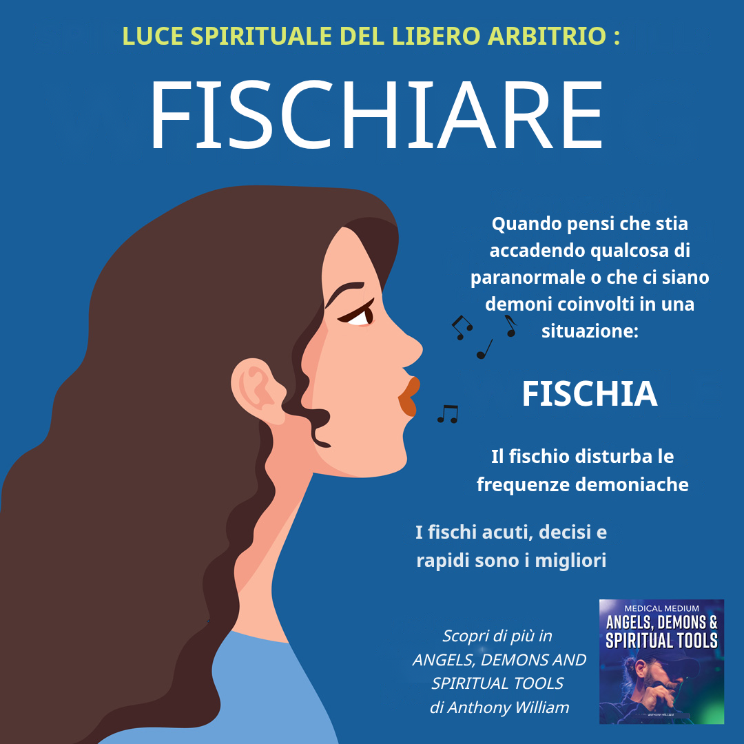 Persona che fischia in casa per interrompere le frequenze demoniache