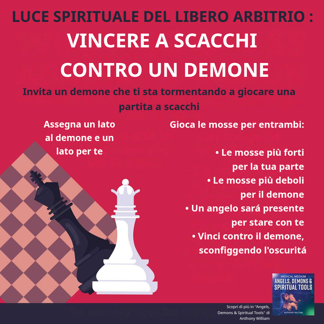 Scacchiera usata come tavola spiritica per giocare a scacchi contro un demone